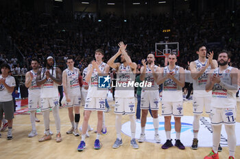 2024-06-09 - fortitudo team during the italian basketball “Old Wild West” Lnp championship game 4 of the playoff finals between Fortitudo Flats Services Bologna and Trapani Shark - Bologna, Italy, June 09, 2024 at Paladozza sports hall - Photo: Michele Nucci - GAME 4 - FORTITUDO BOLOGNA VS TRAPANI - ITALIAN SERIE A2 - BASKETBALL