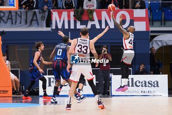 2024-10-16 - Ike Udanoh (Wegreenit Urania Basket Milano) - WEGREENIT URANIA MILANO VS REAL SEBASTIANI RIETI - ITALIAN SERIE A2 - BASKETBALL