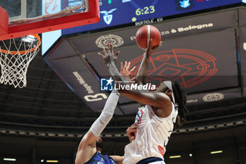 2024-10-09 - Deshawn Freeman (Fortitudo) during the italian basketball LBN A2 series championship match Fortitudo Flats Services Bologna Vs Agribertocchi Orzinuovi - Bologna, Italy, October 09, 2024 at Paladozza sports hall - Photo: Michele Nucci - FORTITUDO BOLOGNA VS ORZINUOVI  - ITALIAN SERIE A2 - BASKETBALL