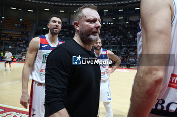 2024-10-09 - Devis Cagnardi head coach of Fortitudo during the italian basketball LBN A2 series championship match Fortitudo Flats Services Bologna Vs Agribertocchi Orzinuovi - Bologna, Italy, October 09, 2024 at Paladozza sports hall - Photo: Michele Nucci - FORTITUDO BOLOGNA VS ORZINUOVI  - ITALIAN SERIE A2 - BASKETBALL