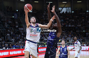 2024-10-09 - Matteo Fantinelli (Fortitudo)during the italian basketball LBN A2 series championship match Fortitudo Flats Services Bologna Vs Agribertocchi Orzinuovi - Bologna, Italy, October 09, 2024 at Paladozza sports hall - Photo: Michele Nucci - FORTITUDO BOLOGNA VS ORZINUOVI  - ITALIAN SERIE A2 - BASKETBALL