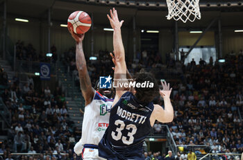 2024-10-09 - Deshawn Freeman (Fortitudo) during the italian basketball LBN A2 series championship match Fortitudo Flats Services Bologna Vs Agribertocchi Orzinuovi - Bologna, Italy, October 09, 2024 at Paladozza sports hall - Photo: Michele Nucci - FORTITUDO BOLOGNA VS ORZINUOVI  - ITALIAN SERIE A2 - BASKETBALL