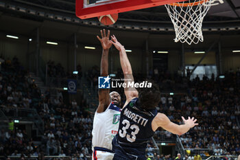 2024-10-09 - Deshawn Freeman (Fortitudo) during the italian basketball LBN A2 series championship match Fortitudo Flats Services Bologna Vs Agribertocchi Orzinuovi - Bologna, Italy, October 09, 2024 at Paladozza sports hall - Photo: Michele Nucci - FORTITUDO BOLOGNA VS ORZINUOVI  - ITALIAN SERIE A2 - BASKETBALL