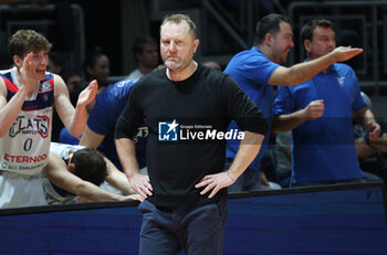 2024-10-09 - Devis Cagnardi head coach of Fortitudo during the italian basketball LBN A2 series championship match Fortitudo Flats Services Bologna Vs Agribertocchi Orzinuovi - Bologna, Italy, October 09, 2024 at Paladozza sports hall - Photo: Michele Nucci - FORTITUDO BOLOGNA VS ORZINUOVI  - ITALIAN SERIE A2 - BASKETBALL