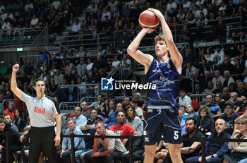 2024-10-09 - Alessandro Bertini (Orzinuovi) during the italian basketball LBN A2 series championship match Fortitudo Flats Services Bologna Vs Agribertocchi Orzinuovi - Bologna, Italy, October 09, 2024 at Paladozza sports hall - Photo: Michele Nucci - FORTITUDO BOLOGNA VS ORZINUOVI  - ITALIAN SERIE A2 - BASKETBALL