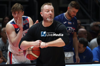 2024-10-09 - Devis Cagnardi head coach of Fortitudo during the italian basketball LBN A2 series championship match Fortitudo Flats Services Bologna Vs Agribertocchi Orzinuovi - Bologna, Italy, October 09, 2024 at Paladozza sports hall - Photo: Michele Nucci - FORTITUDO BOLOGNA VS ORZINUOVI  - ITALIAN SERIE A2 - BASKETBALL