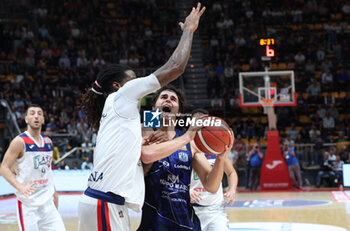 2024-10-09 - Samuele Moretti (Orzinuovi) during the italian basketball LBN A2 series championship match Fortitudo Flats Services Bologna Vs Agribertocchi Orzinuovi - Bologna, Italy, October 09, 2024 at Paladozza sports hall - Photo: Michele Nucci - FORTITUDO BOLOGNA VS ORZINUOVI  - ITALIAN SERIE A2 - BASKETBALL