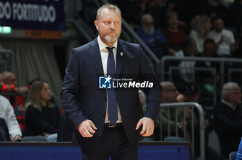 2024-11-10 - Devis Cagnardi head coach of Fortitudo during the italian basketball LBN A2 series championship match Fortitudo Flats Services Bologna Vs Reale Mutua Torino at Paladozza sports hall. Bologna, Italy, November 10, 2024 - Photo: Michele Nucci - FORTITUDO BOLOGNA VS BASKET TORINO - ITALIAN SERIE A2 - BASKETBALL