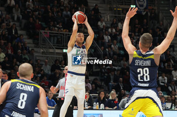 2024-11-10 - Riccardo Bolpin (Fortitudo) during the italian basketball LBN A2 series championship match Fortitudo Flats Services Bologna Vs Reale Mutua Torino at Paladozza sports hall. Bologna, Italy, November 10, 2024 - Photo: Michele Nucci - FORTITUDO BOLOGNA VS BASKET TORINO - ITALIAN SERIE A2 - BASKETBALL