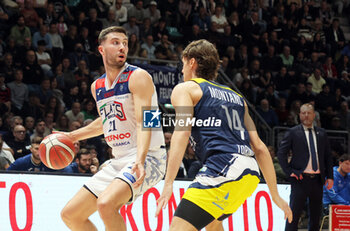 2024-11-10 - Matteo Fantinelli (Fortitudo)during the italian basketball LBN A2 series championship match Fortitudo Flats Services Bologna Vs Reale Mutua Torino at Paladozza sports hall. Bologna, Italy, November 10, 2024 - Photo: Michele Nucci - FORTITUDO BOLOGNA VS BASKET TORINO - ITALIAN SERIE A2 - BASKETBALL