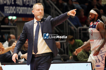 2024-11-10 - Devis Cagnardi head coach of Fortitudo during the italian basketball LBN A2 series championship match Fortitudo Flats Services Bologna Vs Reale Mutua Torino at Paladozza sports hall. Bologna, Italy, November 10, 2024 - Photo: Michele Nucci - FORTITUDO BOLOGNA VS BASKET TORINO - ITALIAN SERIE A2 - BASKETBALL