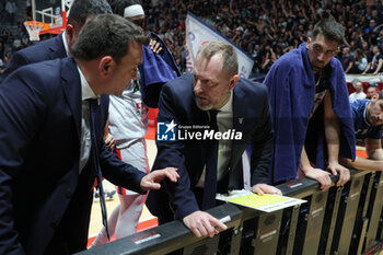 2024-11-10 - Devis Cagnardi head coach of Fortitudo during the italian basketball LBN A2 series championship match Fortitudo Flats Services Bologna Vs Reale Mutua Torino at Paladozza sports hall. Bologna, Italy, November 10, 2024 - Photo: Michele Nucci - FORTITUDO BOLOGNA VS BASKET TORINO - ITALIAN SERIE A2 - BASKETBALL