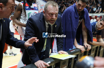 2024-11-10 - Devis Cagnardi head coach of Fortitudo during the italian basketball LBN A2 series championship match Fortitudo Flats Services Bologna Vs Reale Mutua Torino at Paladozza sports hall. Bologna, Italy, November 10, 2024 - Photo: Michele Nucci - FORTITUDO BOLOGNA VS BASKET TORINO - ITALIAN SERIE A2 - BASKETBALL