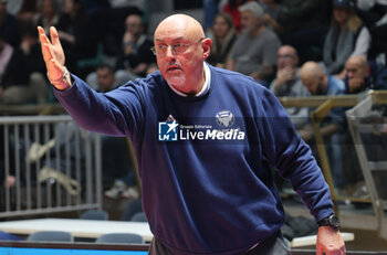 2024-11-10 - Matteo Boniciolli, head coach of Torino during the italian basketball LBN A2 series championship match Fortitudo Flats Services Bologna Vs Reale Mutua Torino at Paladozza sports hall. Bologna, Italy, November 10, 2024 - Photo: Michele Nucci - FORTITUDO BOLOGNA VS BASKET TORINO - ITALIAN SERIE A2 - BASKETBALL