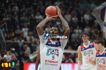 2024-11-10 - Kenny Gabriel (Fortitudo) during the italian basketball LBN A2 series championship match Fortitudo Flats Services Bologna Vs Reale Mutua Torino at Paladozza sports hall. Bologna, Italy, November 10, 2024 - Photo: Michele Nucci - FORTITUDO BOLOGNA VS BASKET TORINO - ITALIAN SERIE A2 - BASKETBALL