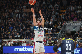 2024-11-10 - Nicola Giordano (Fortitudo) during the italian basketball LBN A2 series championship match Fortitudo Flats Services Bologna Vs Reale Mutua Torino at Paladozza sports hall. Bologna, Italy, November 10, 2024 - Photo: Michele Nucci - FORTITUDO BOLOGNA VS BASKET TORINO - ITALIAN SERIE A2 - BASKETBALL