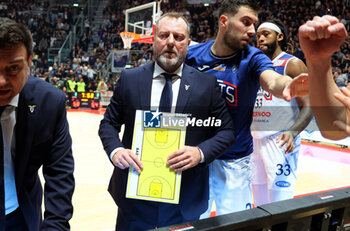 2024-11-10 - Devis Cagnardi head coach of Fortitudo during the italian basketball LBN A2 series championship match Fortitudo Flats Services Bologna Vs Reale Mutua Torino at Paladozza sports hall. Bologna, Italy, November 10, 2024 - Photo: Michele Nucci - FORTITUDO BOLOGNA VS BASKET TORINO - ITALIAN SERIE A2 - BASKETBALL