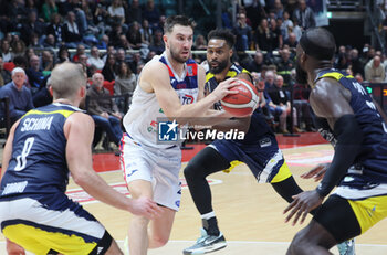 2024-11-10 - Matteo Fantinelli (Fortitudo)during the italian basketball LBN A2 series championship match Fortitudo Flats Services Bologna Vs Reale Mutua Torino at Paladozza sports hall. Bologna, Italy, November 10, 2024 - Photo: Michele Nucci - FORTITUDO BOLOGNA VS BASKET TORINO - ITALIAN SERIE A2 - BASKETBALL