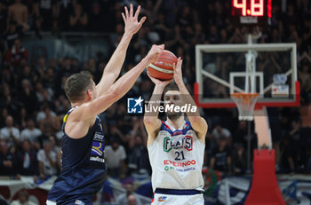 2024-11-10 - Matteo Fantinelli (Fortitudo)during the italian basketball LBN A2 series championship match Fortitudo Flats Services Bologna Vs Reale Mutua Torino at Paladozza sports hall. Bologna, Italy, November 10, 2024 - Photo: Michele Nucci - FORTITUDO BOLOGNA VS BASKET TORINO - ITALIAN SERIE A2 - BASKETBALL