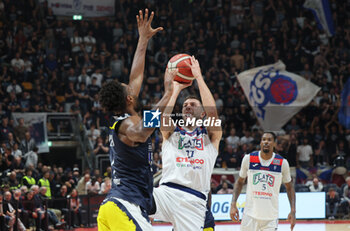 2024-11-10 - Matteo Fantinelli (Fortitudo) during the italian basketball LBN A2 series championship match Fortitudo Flats Services Bologna Vs Reale Mutua Torino at Paladozza sports hall. Bologna, Italy, November 10, 2024 - Photo: Michele Nucci - FORTITUDO BOLOGNA VS BASKET TORINO - ITALIAN SERIE A2 - BASKETBALL