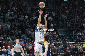 2024-11-10 - Matteo Fantinelli (Fortitudo)during the italian basketball LBN A2 series championship match Fortitudo Flats Services Bologna Vs Reale Mutua Torino at Paladozza sports hall. Bologna, Italy, November 10, 2024 - Photo: Michele Nucci - FORTITUDO BOLOGNA VS BASKET TORINO - ITALIAN SERIE A2 - BASKETBALL