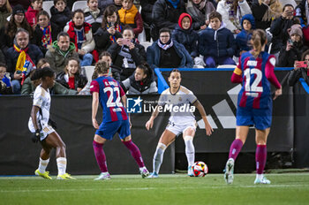 2024-01-17 - Claudia Zornoza of Real Madrid seen in action during the women football match valid for the semi final of the Spanish Supercopa tournament between Barcelona and Real Madrid played at Estadio Butarque in Leganes, Spain. - BARCELONA VS REAL MADRID - OTHER - SOCCER