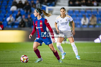 2024-01-17 - Aitana Bonmati of Barcelona seen in action with the ball during the women football match valid for the semi final of the Spanish Supercopa tournament between Barcelona and Real Madrid played at Estadio Butarque in Leganes, Spain. - BARCELONA VS REAL MADRID - OTHER - SOCCER