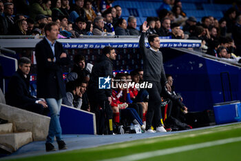 2024-02-17 - Head coach Alessio Lisci (CD Mirandes) during a La Liga Hypermotion match between RCD Espanyol and CD Mirandes at Stage Front Stadium, in Barcelona, ,Spain on February 17, 2024. Photo by Felipe Mondino - RCD ESPANYOL - CD MIRANDES - OTHER - SOCCER