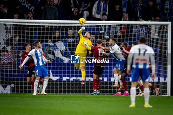 2024-02-17 - Ramon J.R. (CD Mirandes) during a La Liga Hypermotion match between RCD Espanyol and CD Mirandes at Stage Front Stadium, in Barcelona, ,Spain on February 17, 2024. Photo by Felipe Mondino - RCD ESPANYOL - CD MIRANDES - OTHER - SOCCER