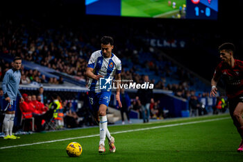 2024-02-17 - Omar El Hilali (RCD Espanyol) during a La Liga Hypermotion match between RCD Espanyol and CD Mirandes at Stage Front Stadium, in Barcelona, ,Spain on February 17, 2024. Photo by Felipe Mondino - RCD ESPANYOL - CD MIRANDES - OTHER - SOCCER