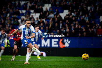 2024-02-17 - Braithwaite (RCD Espanyol) during a La Liga Hypermotion match between RCD Espanyol and CD Mirandes at Stage Front Stadium, in Barcelona, ,Spain on February 17, 2024. Photo by Felipe Mondino - RCD ESPANYOL - CD MIRANDES - OTHER - SOCCER