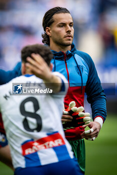 2024-03-02 - Goalkeeper A. Fernandez (SD Huesca) during a La Liga Hypermotion match between RCD Espanyol and SD Huesca at Stage Front Stadium, in Barcelona, ,Spain on March 2, 2024. Photo by Felipe Mondino - RCD ESPANYOL - SD HUESCA - OTHER - SOCCER