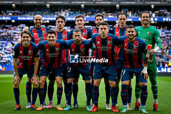 2024-03-02 - SD Huesca line up during a La Liga Hypermotion match between RCD Espanyol and SD Huesca at Stage Front Stadium, in Barcelona, ,Spain on March 2, 2024. Photo by Felipe Mondino - RCD ESPANYOL - SD HUESCA - OTHER - SOCCER