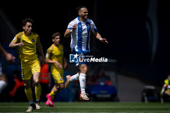 2024-04-21 - Braithwaite (RCD Espanyol) gestures during a La Liga Hypermotion match between RCD Espanyol and FC Andorra at Stage Front Stadium, in Barcelona, ,Spain on April 21, 2024. Photo by Felipe Mondino - RCD ESPANYOL - FC ANDORRA - OTHER - SOCCER