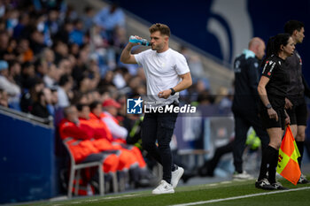 2024-04-21 - Head coach Ferran Costa (FC Andorra) gestures during a La Liga Hypermotion match between RCD Espanyol and FC Andorra at Stage Front Stadium, in Barcelona, ,Spain on April 21, 2024. Photo by Felipe Mondino - RCD ESPANYOL - FC ANDORRA - OTHER - SOCCER
