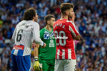 2024-06-13 - Mario Gonzalez (Sporting de Gijon) look dejected during a Playoff La Liga Hypermotion match between RCD Espanyol and Real Sporting at Stage Front Stadium, in Barcelona, ,Spain on June 13, 2024. Photo by Felipe Mondino - RCD ESPANYOL - REAL SPORTING - OTHER - SOCCER