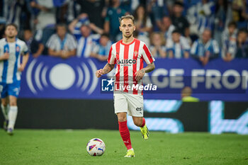 2024-06-13 - Villalba (Sporting de Gijon) looks on during a Playoff La Liga Hypermotion match between RCD Espanyol and Real Sporting at Stage Front Stadium, in Barcelona, ,Spain on June 13, 2024. Photo by Felipe Mondino - RCD ESPANYOL - REAL SPORTING - OTHER - SOCCER