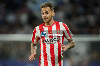 2024-06-13 - Villalba (Sporting de Gijon) gestures during a Playoff La Liga Hypermotion match between RCD Espanyol and Real Sporting at Stage Front Stadium, in Barcelona, ,Spain on June 13, 2024. Photo by Felipe Mondino - RCD ESPANYOL - REAL SPORTING - OTHER - SOCCER