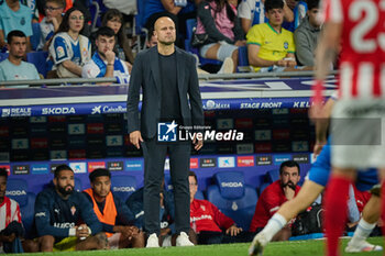 2024-06-13 - Head coach Miguel Angel Ramirez (Sporting de Gijon) looks on during a Playoff La Liga Hypermotion match between RCD Espanyol and Real Sporting at Stage Front Stadium, in Barcelona, ,Spain on June 13, 2024. Photo by Felipe Mondino - RCD ESPANYOL - REAL SPORTING - OTHER - SOCCER