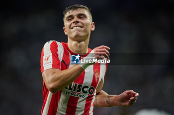 2024-06-13 - Garcia (Sporting de Gijon) gestures during a Playoff La Liga Hypermotion match between RCD Espanyol and Real Sporting at Stage Front Stadium, in Barcelona, ,Spain on June 13, 2024. Photo by Felipe Mondino - RCD ESPANYOL - REAL SPORTING - OTHER - SOCCER