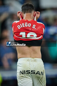 2024-06-13 - Nacho Mendez (Sporting de Gijon) look dejected during a Playoff La Liga Hypermotion match between RCD Espanyol and Real Sporting at Stage Front Stadium, in Barcelona, ,Spain on June 13, 2024. Photo by Felipe Mondino - RCD ESPANYOL - REAL SPORTING - OTHER - SOCCER