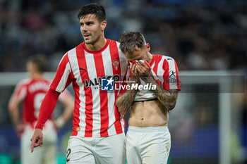 2024-06-13 - Villalba (Sporting de Gijon) look dejected during a Playoff La Liga Hypermotion match between RCD Espanyol and Real Sporting at Stage Front Stadium, in Barcelona, ,Spain on June 13, 2024. Photo by Felipe Mondino - RCD ESPANYOL - REAL SPORTING - OTHER - SOCCER