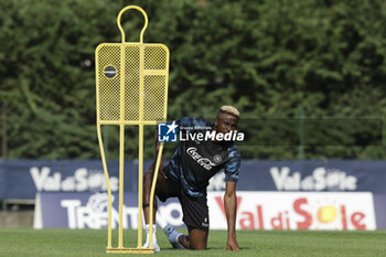 2024-07-11 - Napoli's Nigerian forward Victor Osimhen during SSC Napoli's 2024-25 preseason training camp in val di sole in Trentino, Dimaro Folgarida

 - SSC NAPOLI TRAINING - OTHER - SOCCER