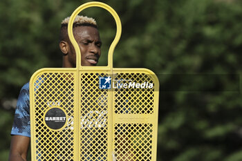 2024-07-11 - Napoli's Nigerian forward Victor Osimhen during SSC Napoli's 2024-25 preseason training camp in val di sole in Trentino, Dimaro Folgarida

 - SSC NAPOLI TRAINING - OTHER - SOCCER