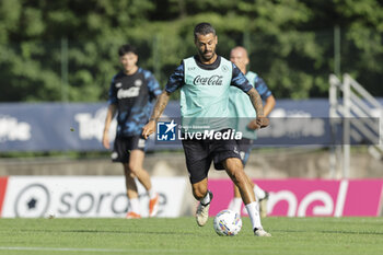 2024-07-11 - Napoli's Italian defender Leonardo Spinazzola during SSC Napoli's 2024-25 preseason training camp in val di sole in Trentino, Dimaro Folgarida

 - SSC NAPOLI TRAINING - OTHER - SOCCER