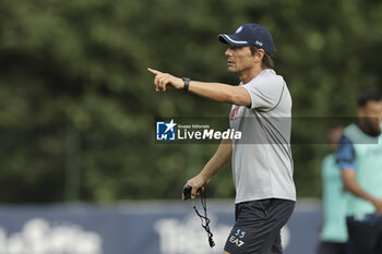 2024-07-11 - Napoli’s Italian coach Antonio Conte gesticulate during SSC Napoli's 2024-25 preseason training camp in val di sole in Trentino, Dimaro Folgarida

 - SSC NAPOLI TRAINING - OTHER - SOCCER