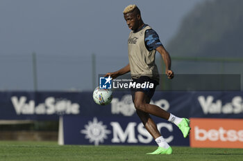 2024-07-11 - Napoli's Nigerian forward Victor Osimhen controls the ball during SSC Napoli's 2024-25 preseason training camp in val di sole in Trentino, Dimaro Folgarida

 - SSC NAPOLI TRAINING - OTHER - SOCCER