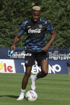 2024-07-11 - Napoli's Nigerian forward Victor Osimhen during SSC Napoli's 2024-25 preseason training camp in val di sole in Trentino, Dimaro Folgarida

 - SSC NAPOLI TRAINING - OTHER - SOCCER