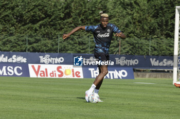 2024-07-11 - Napoli's Nigerian forward Victor Osimhen during SSC Napoli's 2024-25 preseason training camp in val di sole in Trentino, Dimaro Folgarida

 - SSC NAPOLI TRAINING - OTHER - SOCCER