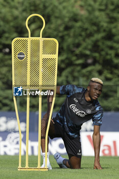 2024-07-11 - Napoli's Nigerian forward Victor Osimhen during SSC Napoli's 2024-25 preseason training camp in val di sole in Trentino, Dimaro Folgarida

 - SSC NAPOLI TRAINING - OTHER - SOCCER